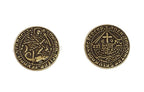 Early English Kings Themed Gaming Coins - Medium 25mm (12-Pack) - 