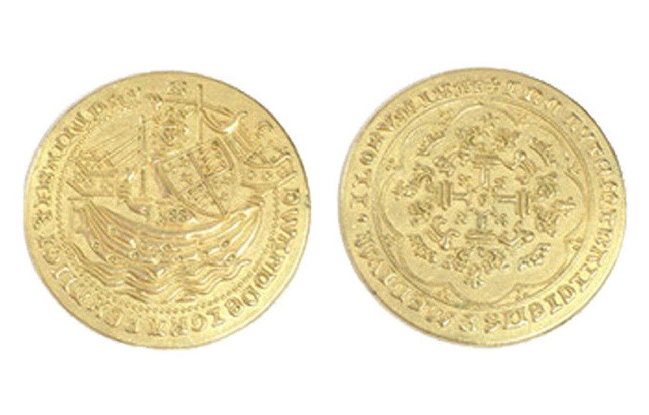 Early English Kings Themed Gaming Coins - Jumbo 35mm (6-Pack) - 