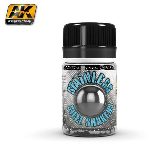 AK Interactive:  Stainless Steel Shakers (250 Balls)
