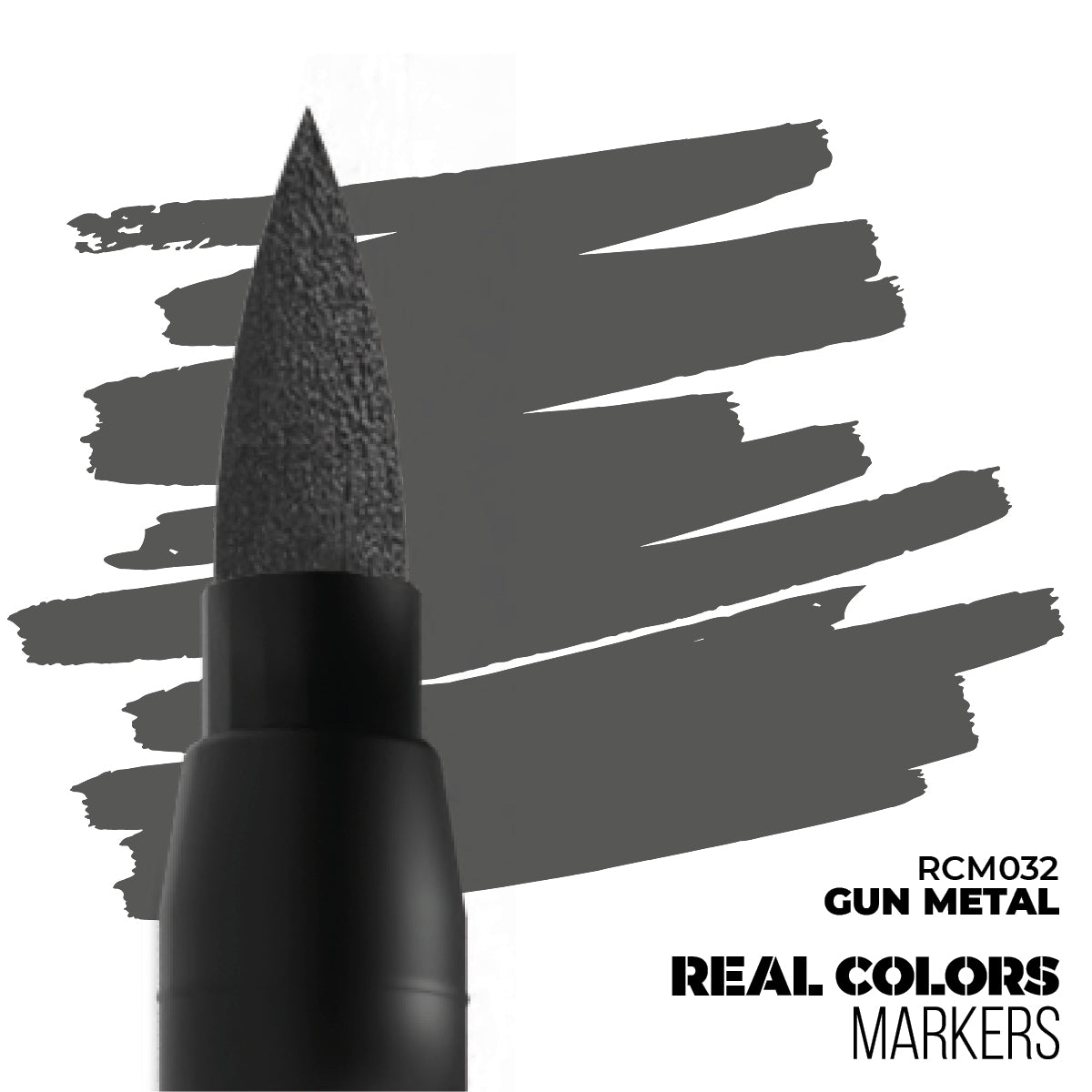 AK Interactive Markers: Real Colors Markers - Gun Metal