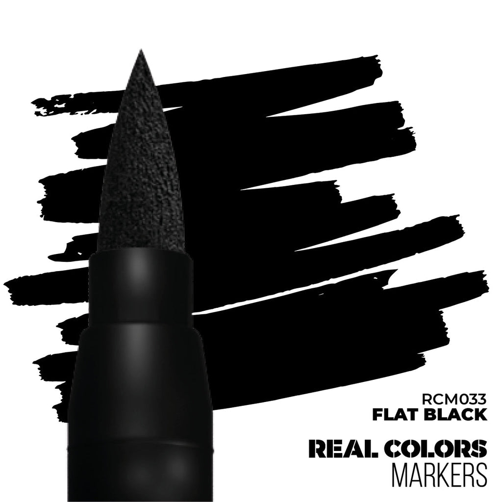 AK Interactive Markers: Real Colors Markers - Flat Black
