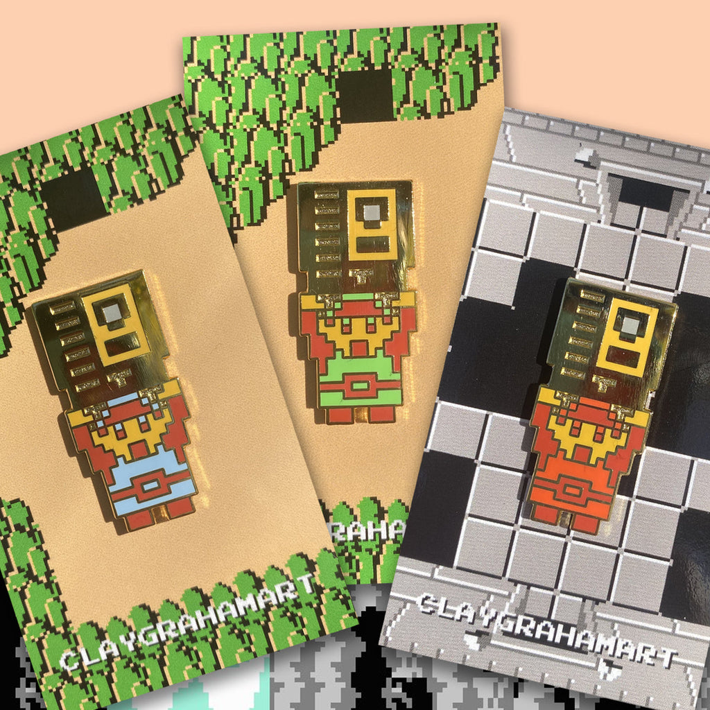 Golden Cartridge 1.5" Hard Enamel Pin