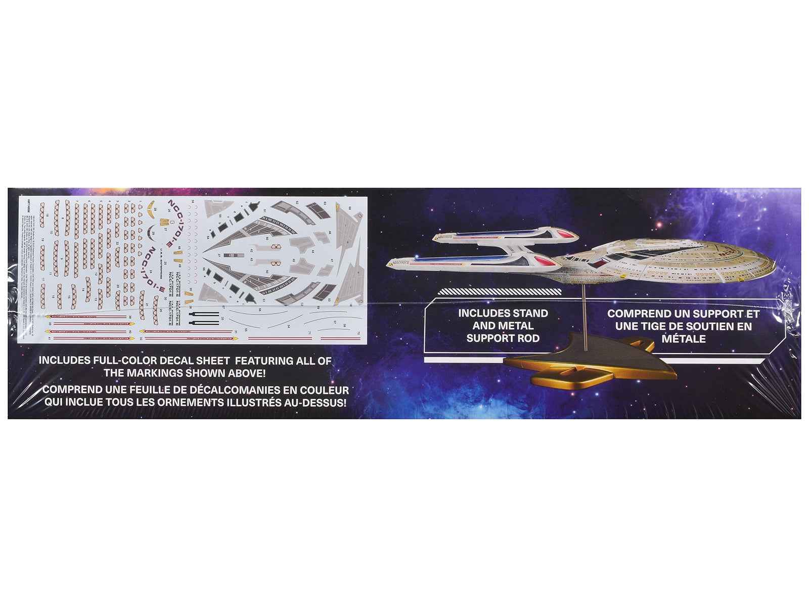 Skill 2 Model Kit U.S.S. Enterprise NCC-1701-E Space Ship "Star Trek: First Contact" (1996) Movie 1/1400 Scale Model by AMT