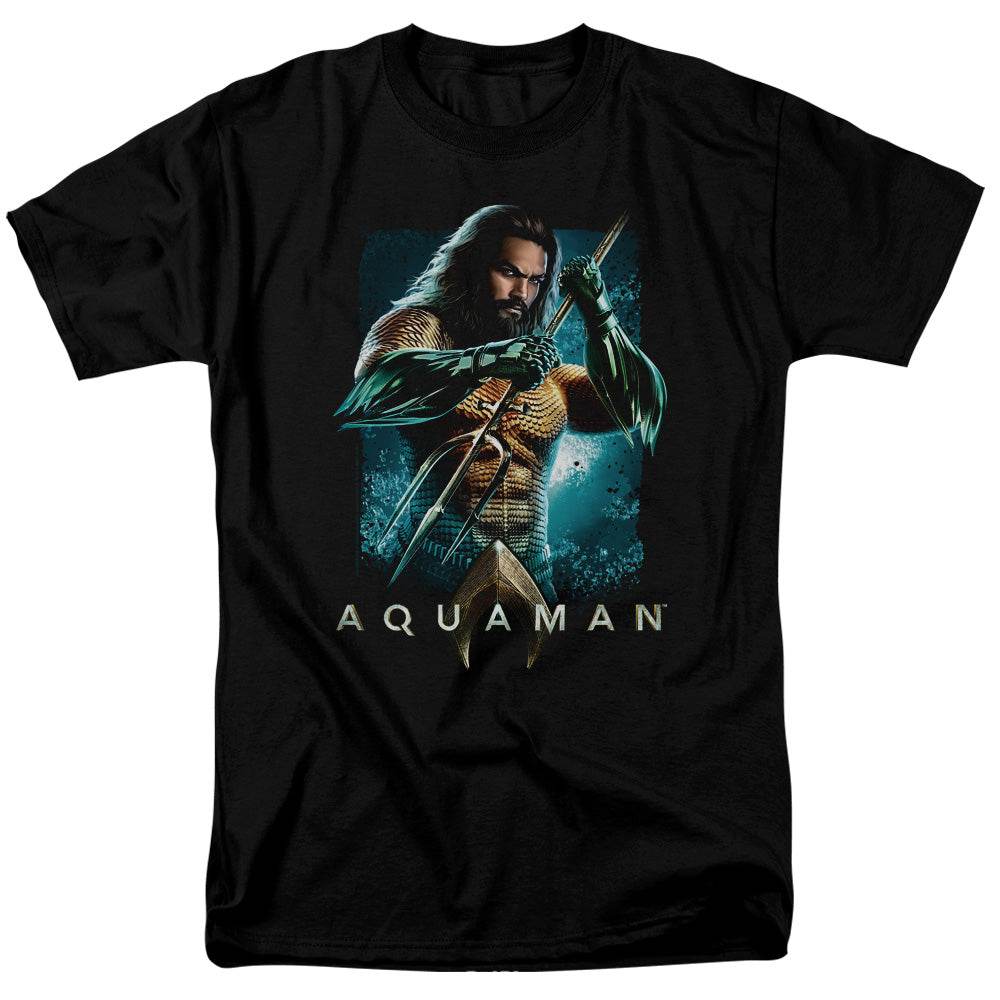Aquaman Movie Trident DC Comics Adult T-Shirt - S