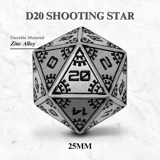 Space Dice Meteor Runestones™ - 25mm D20 - Shooting Star - 