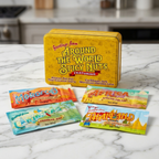 Around the World Spicy Nuts Sampler Tin – A Global Culinary Travel Adventure