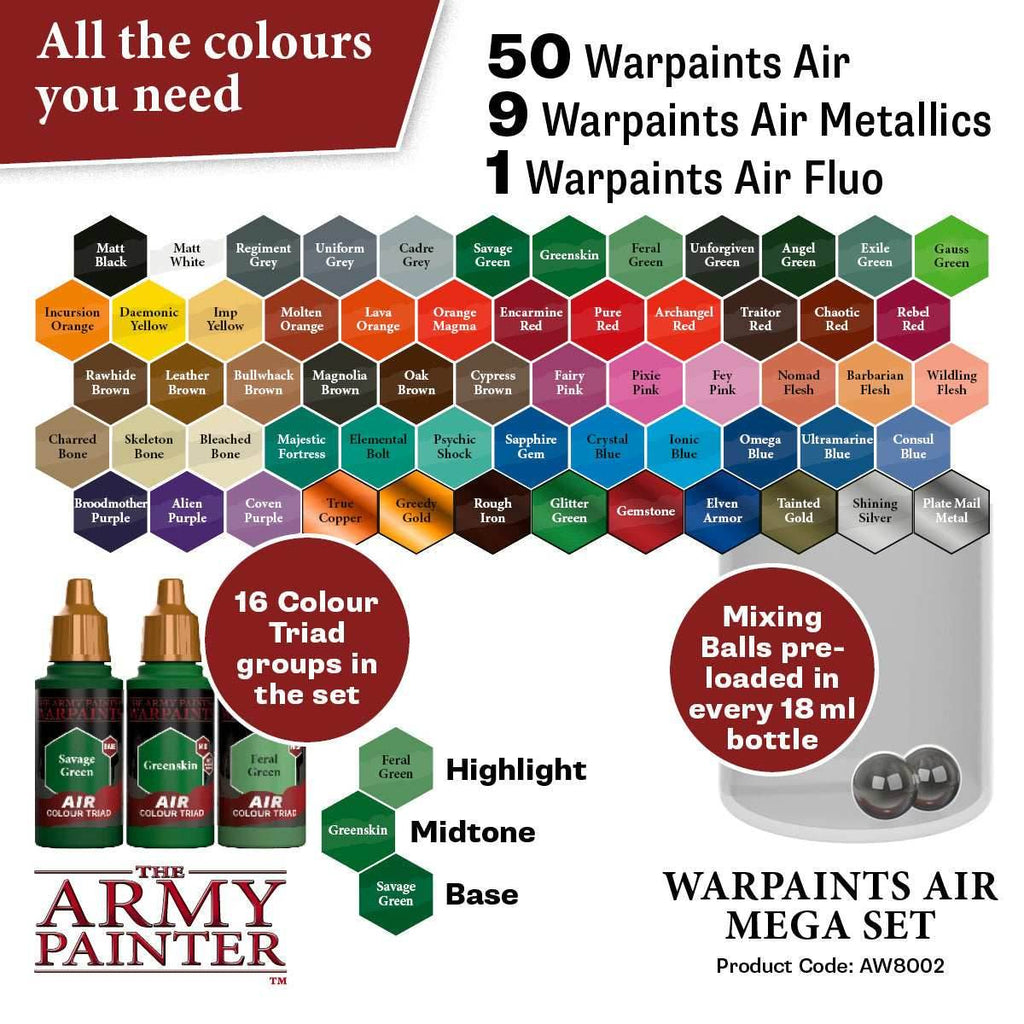 Army Painter Warpaints: Air Mega Set - 