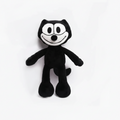 Kawaii Retro Black Cat Plush Toy – Soft Cartoon Cat Sofa Cushion & Office Pillow Doll (30 & 45cm)