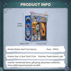 Soul Travel Agency Dollhouse Book Nook Kit - Miniature Wizardi Roombox Kit - 