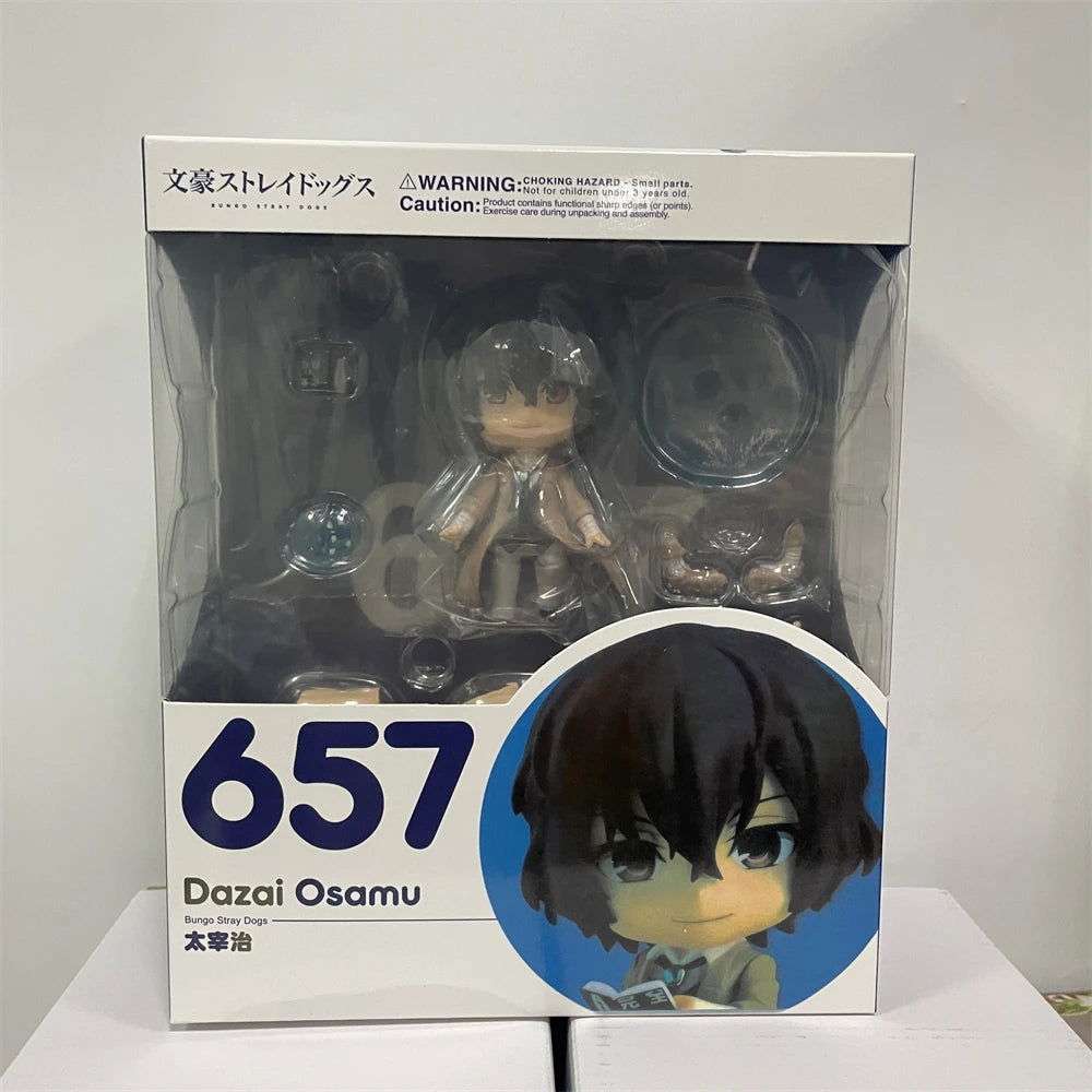 Action Figures Bungo Stray Dogs, Dazai Osamu, Nakahara Chuuya, Kawaii Chibi Cute Anime Figurines 10 cm