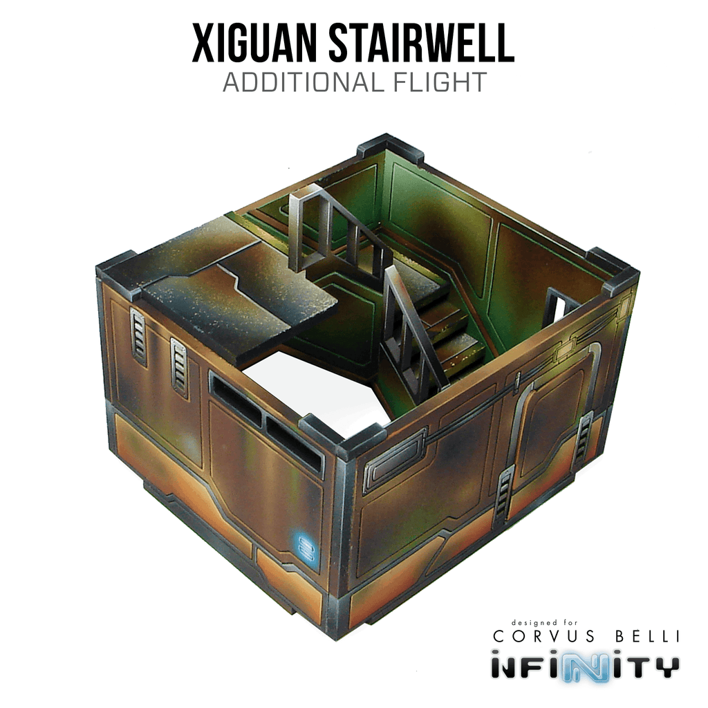 Xiguan Components - Stairwell - Left Entrance / Color Printed