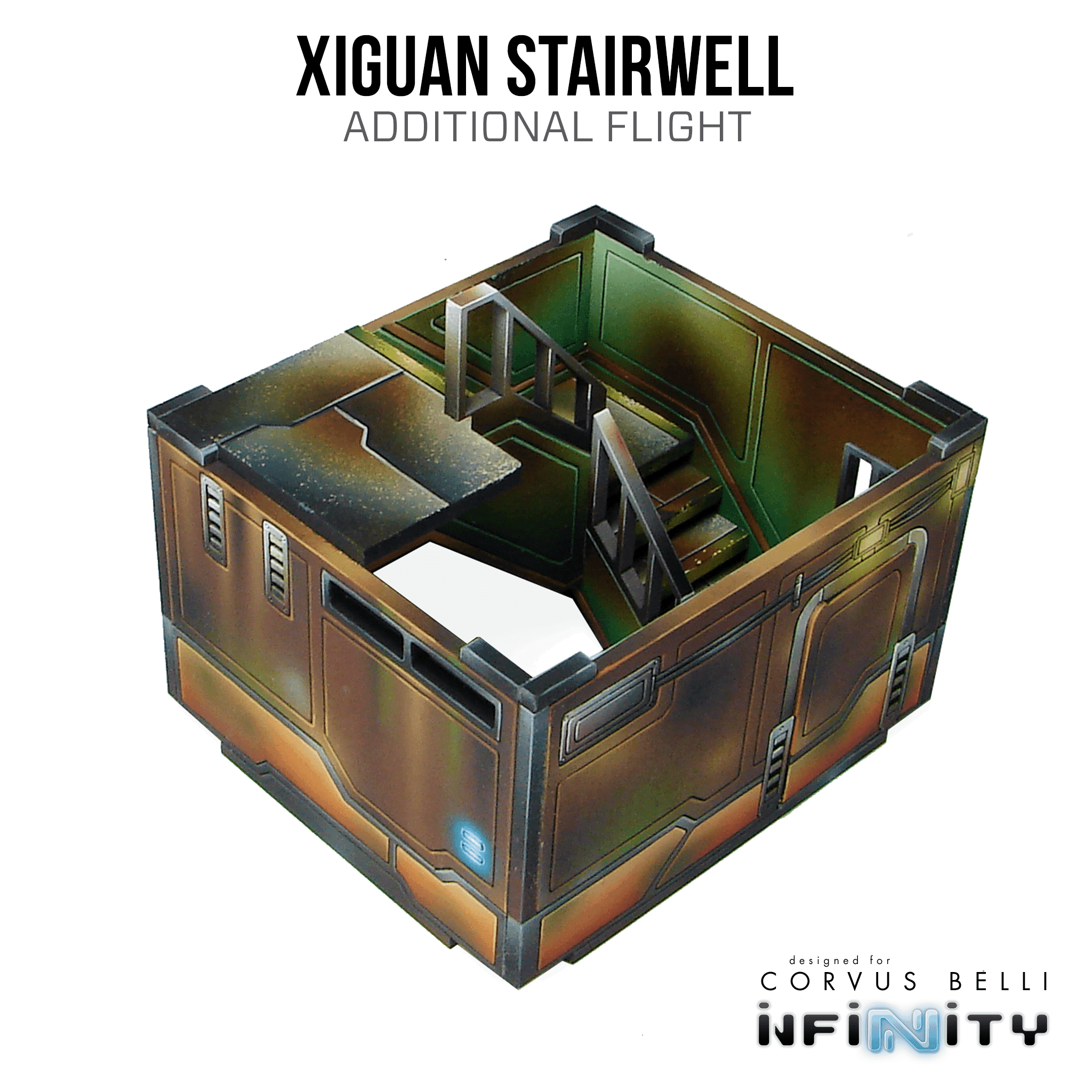 Xiguan Components - Stairwell - Left Entrance / Color Printed