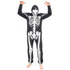 Adult Halloween Skeleton Cosplay Costume Glow in Dark Jumpsuit