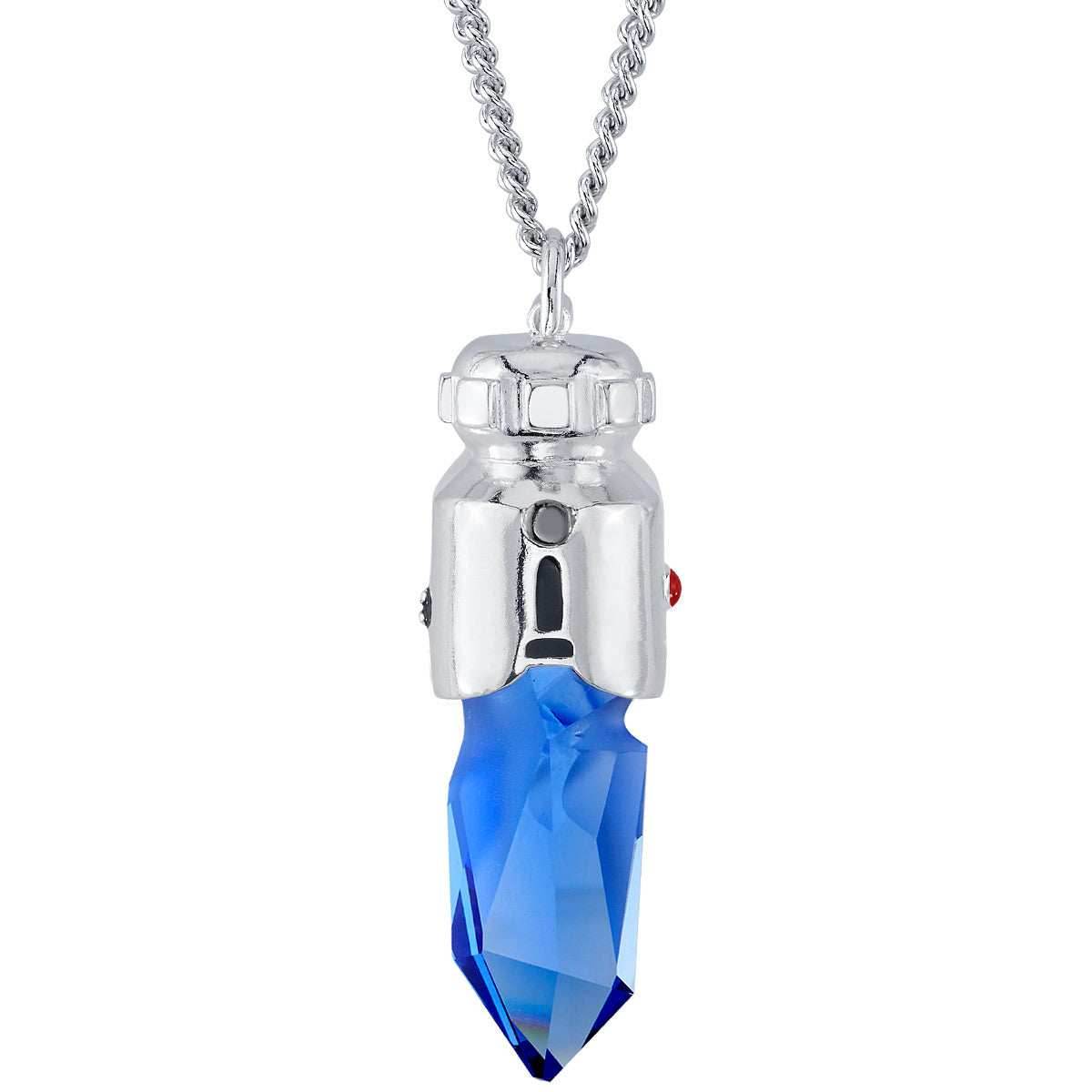Star Wars X RockLove Padawan Ahsoka Tano Blue Kyber Crystal Necklace - 