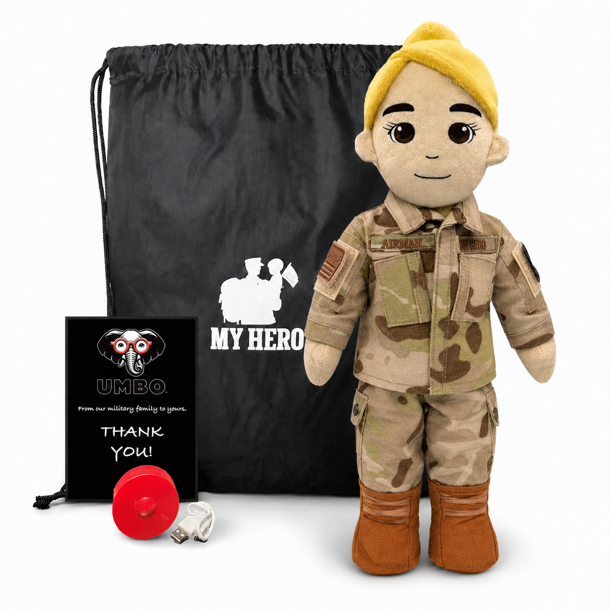 My Hero™ Daddy Doll Air Force | Custom Recordable Plush