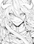 Albedo: The Supreme Succubus - Overlord Anime Coloring Page