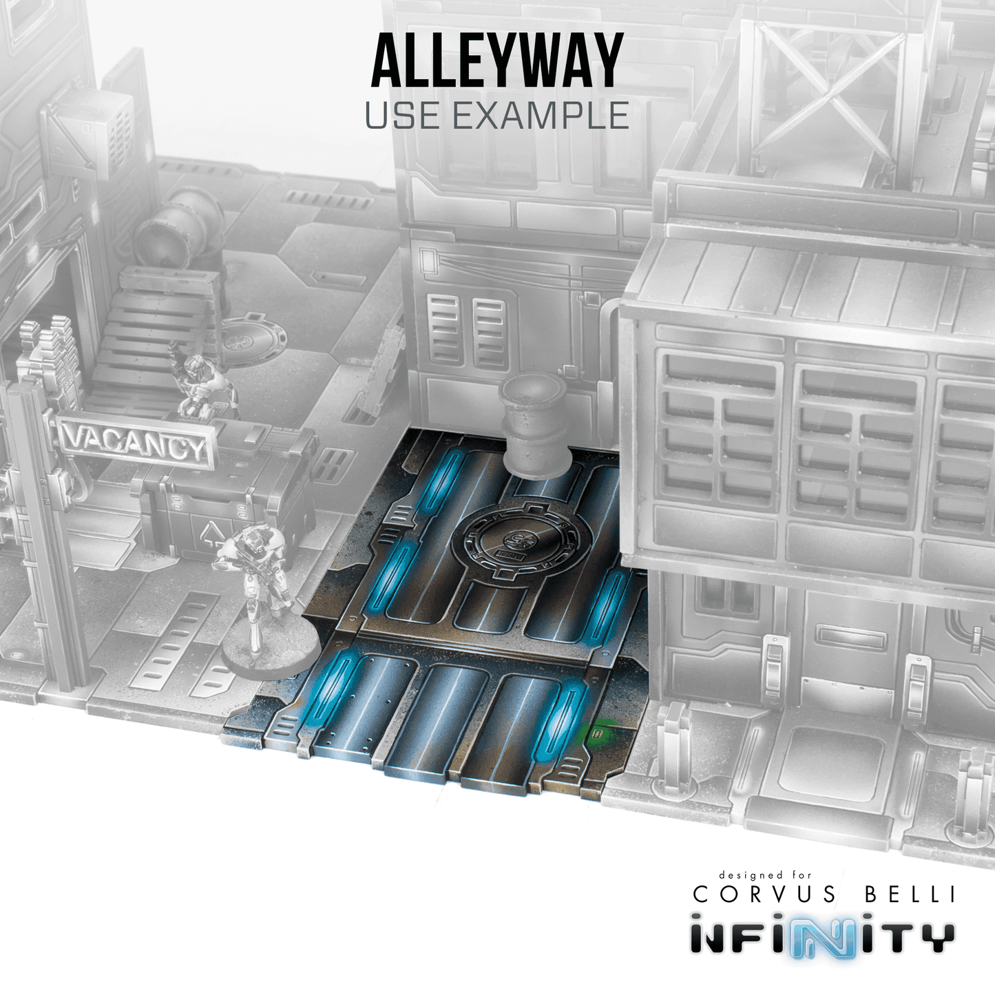 Xiguan Sidewalk - Alleyways and Courtyard - Bare MDF