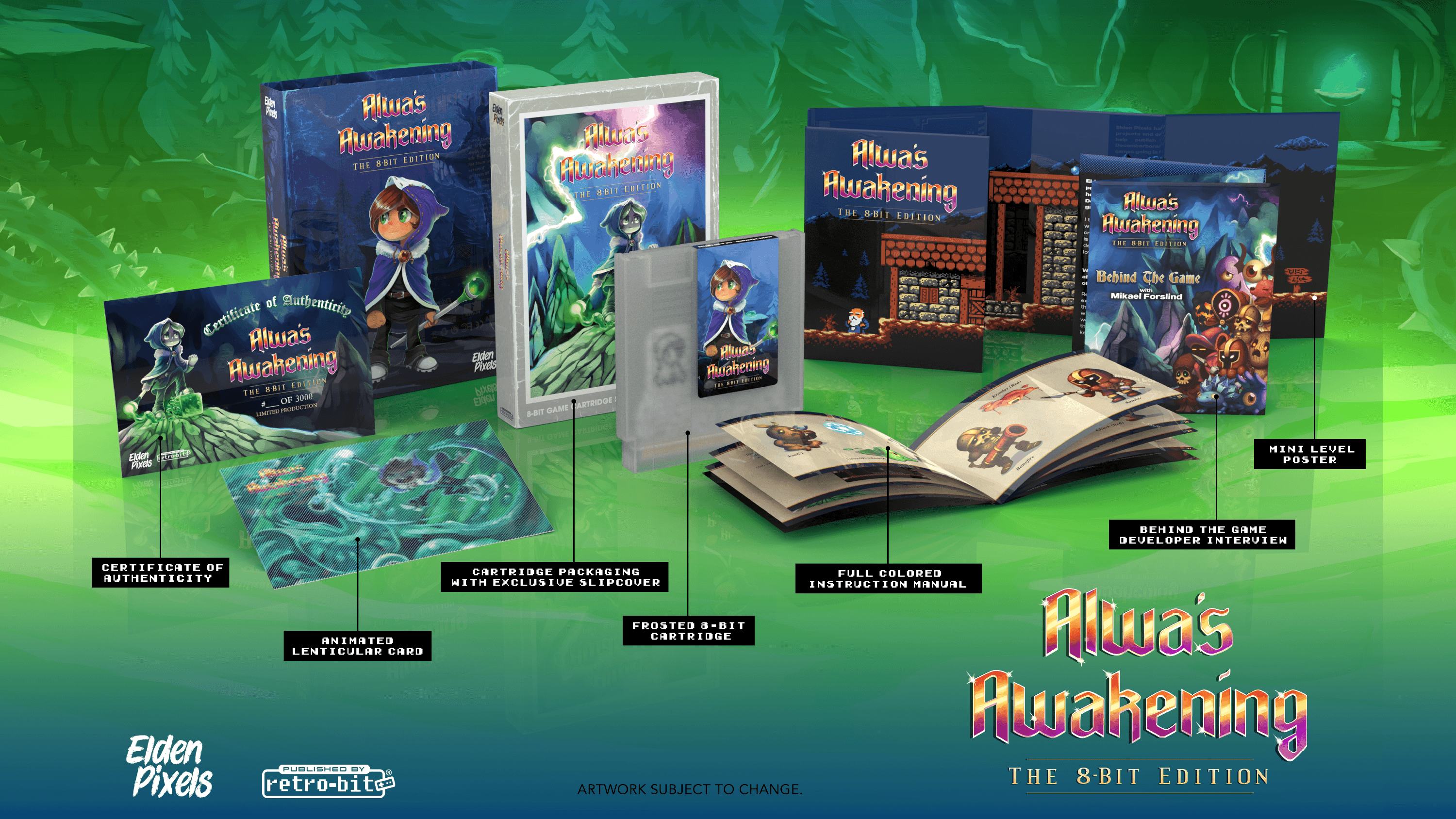 Alwa's Awakening: The 8-Bit Edition (Nintendo NES) - Game Only