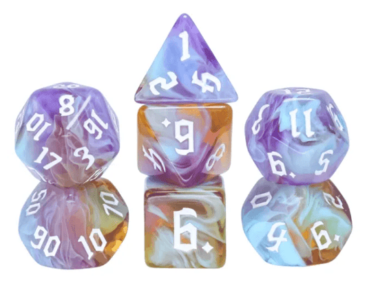 Amethyst Sunset RPG Dice Set - 