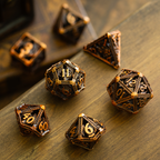 Ancient Dragon Bronze Metal DND Dice Set