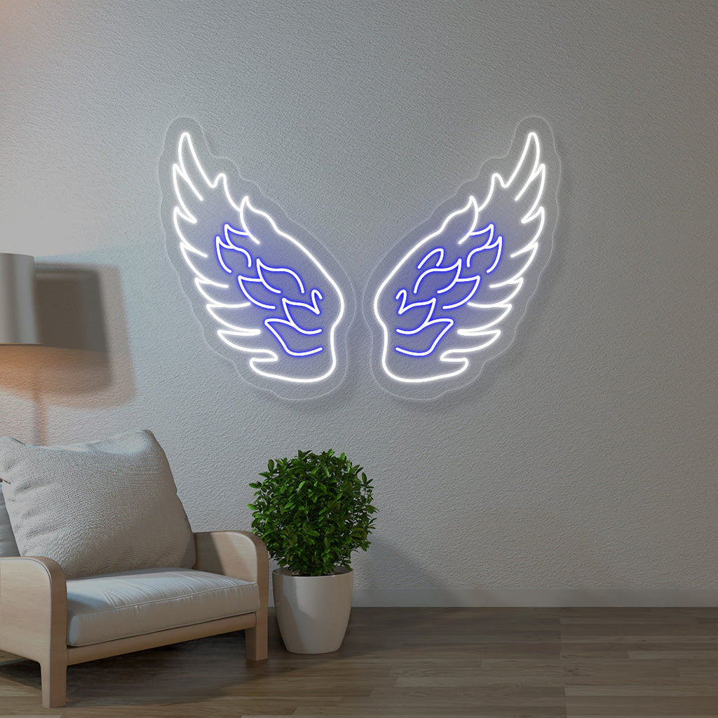 Angel Wings Multicolor Neon Sign