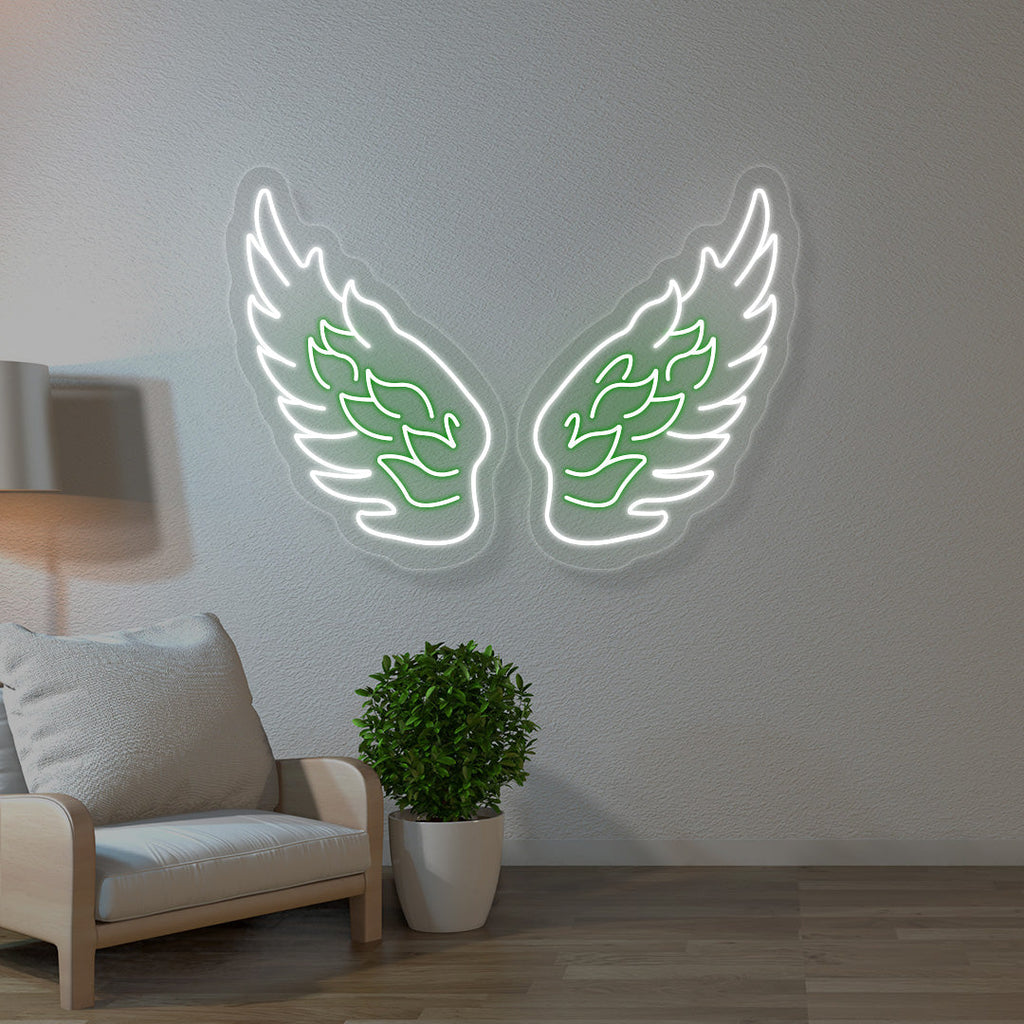 Angel Wings Multicolor Neon Sign