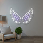 Angel Wings Multicolor Neon Sign