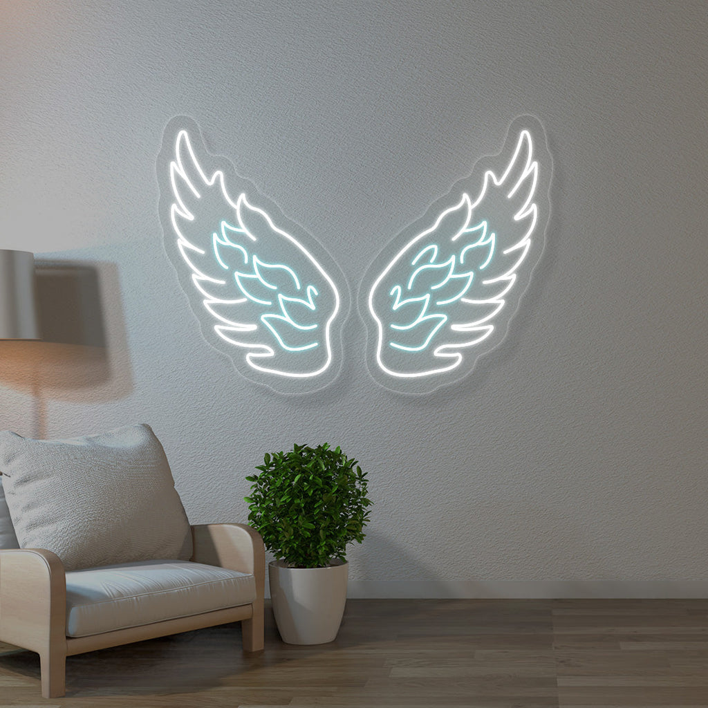 Angel Wings Multicolor Neon Sign