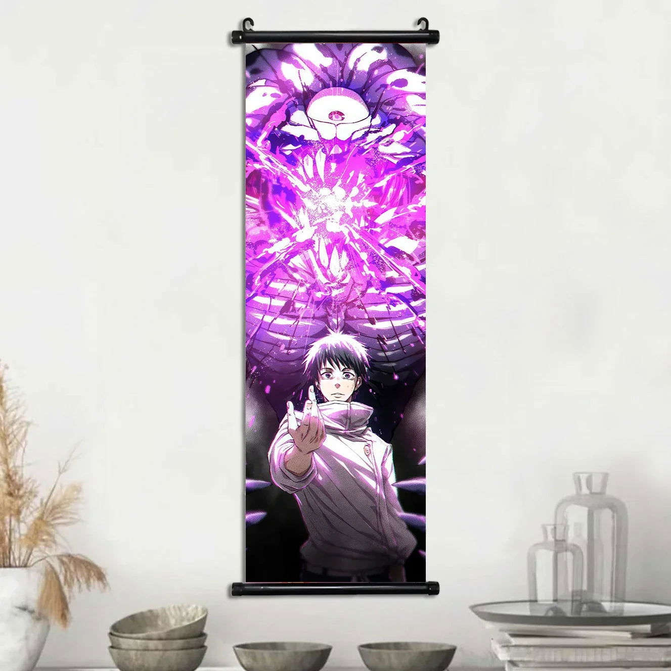 Anime Jujutsu Kaisen, Room Home Decoration Mural Hanging Scroll Print Canvas Poster Decor