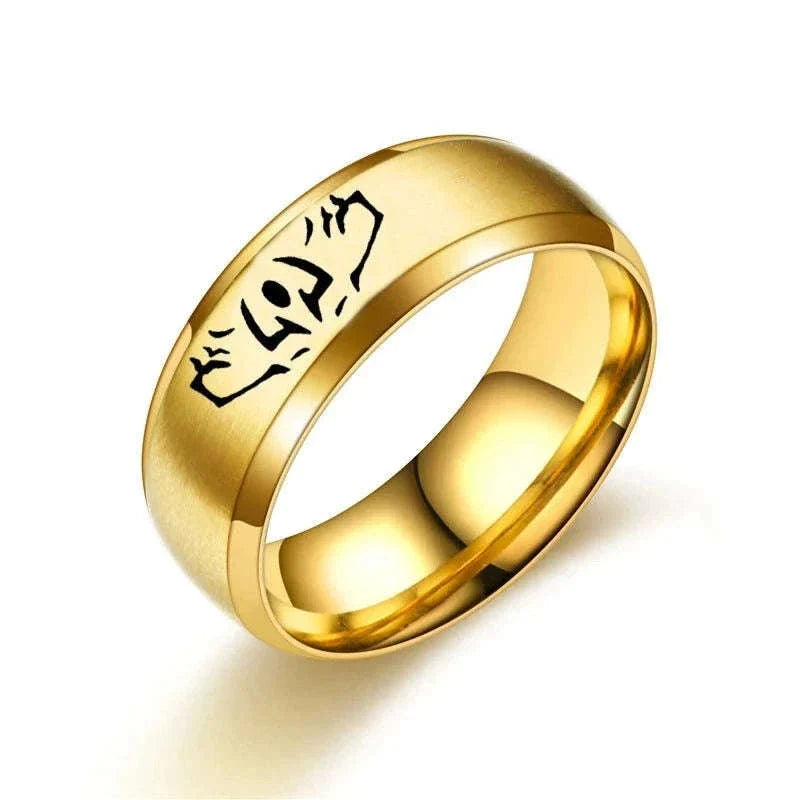 Anime Jujutsu Kaisen Ryomen Sukuna Itadori Yuji Ring Cosplay Stainless Steel Ring Jewelry Accessories