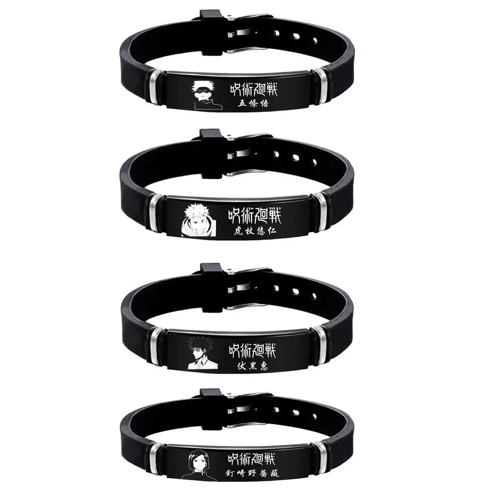 Anime Stainless Steel Bracelet Jujutsu Kaisen Fushiguro Toji Inverted Spear of Heaven Cosplay