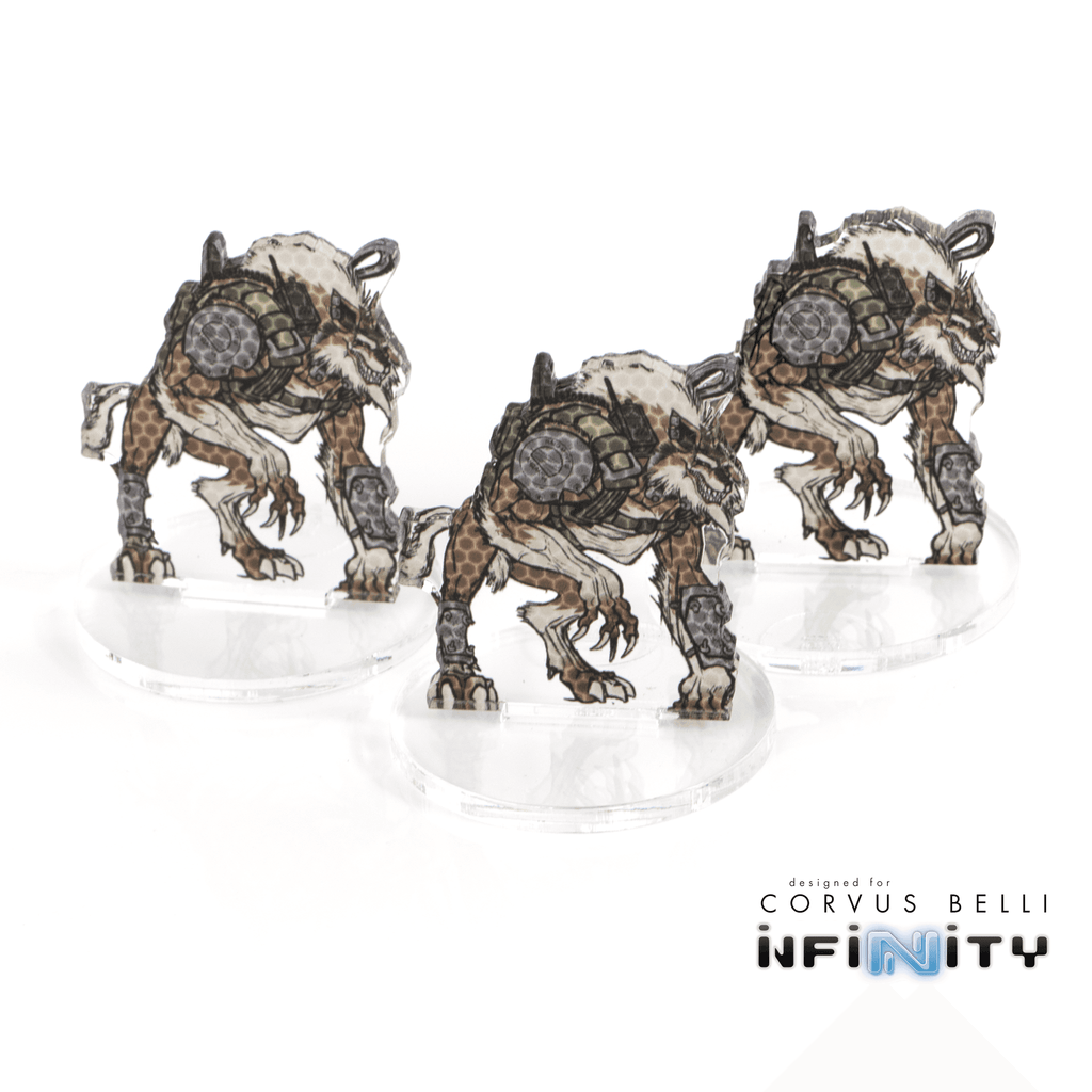Infinity 3D Markers: Antipodes (3x 40mm Camo -3) - K,L,M