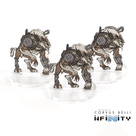 Infinity 3D Markers: Antipodes (3x 40mm Camo -3) - K,L,M