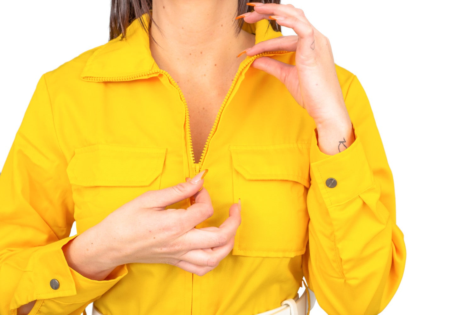 April O' Neil Yellow Ladies Costume Jumpsuit