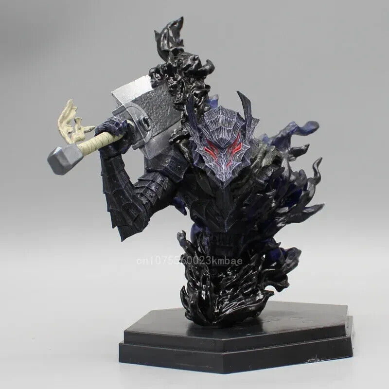 Armor Guts Figure, Berserk Black Swordsman PVC Anime Figurine, 6in Statues Toys