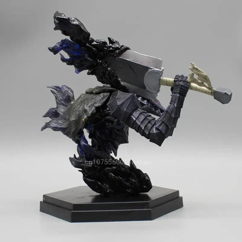 Armor Guts Figure, Berserk Black Swordsman PVC Anime Figurine, 6in Statues Toys