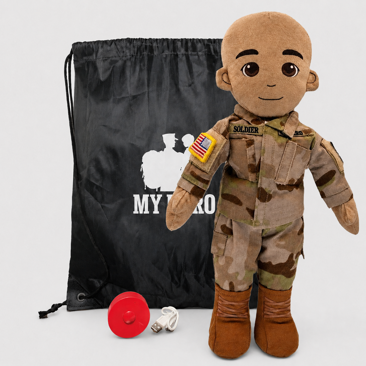 My Hero™ Army Soldier Daddy Doll | Custom Recordable Plush