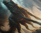 Fenrir, Fenrisúlfr, Norse Mythology, Hróðvitnir, Vánagandr, Vanargand, Fantasy Wolf Art, Nordic Fantasy Art - 10x20 Inches / Gallery Wrap Canvas - Ready To Hang