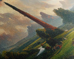Dark Tower, High Fantasy Art Canvas Print, unique wall art, fantasy concept art - 10x20 Inches / Gallery Wrap Canvas - Ready To Hang