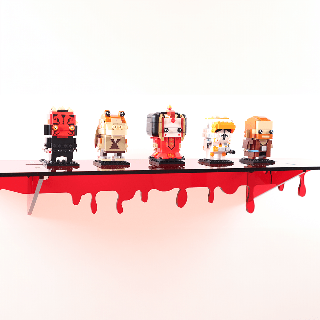 Acrylic Drip Shelf - Red