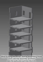 15mm Large Apartment Block (MDF) - 15MMDF152 - 