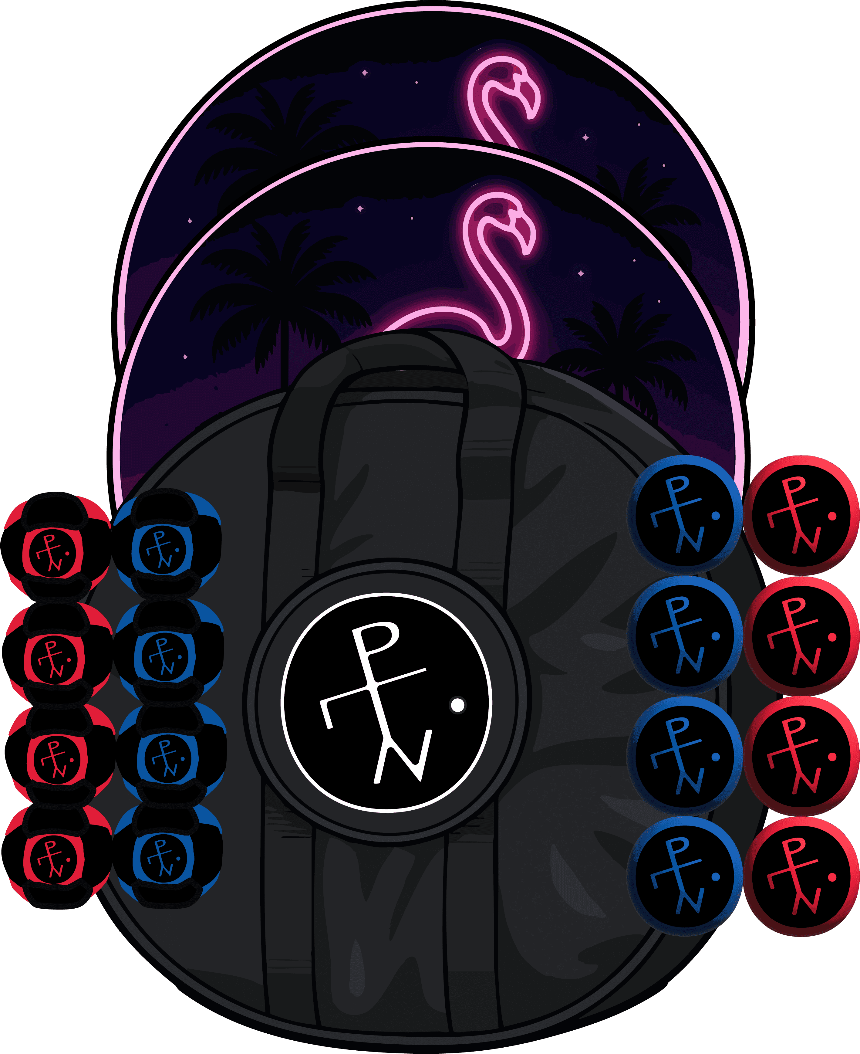 🦩 Midnight Flamingo Edition - Midnight Flamingo Edition / Both Styles / Standard Carry Case