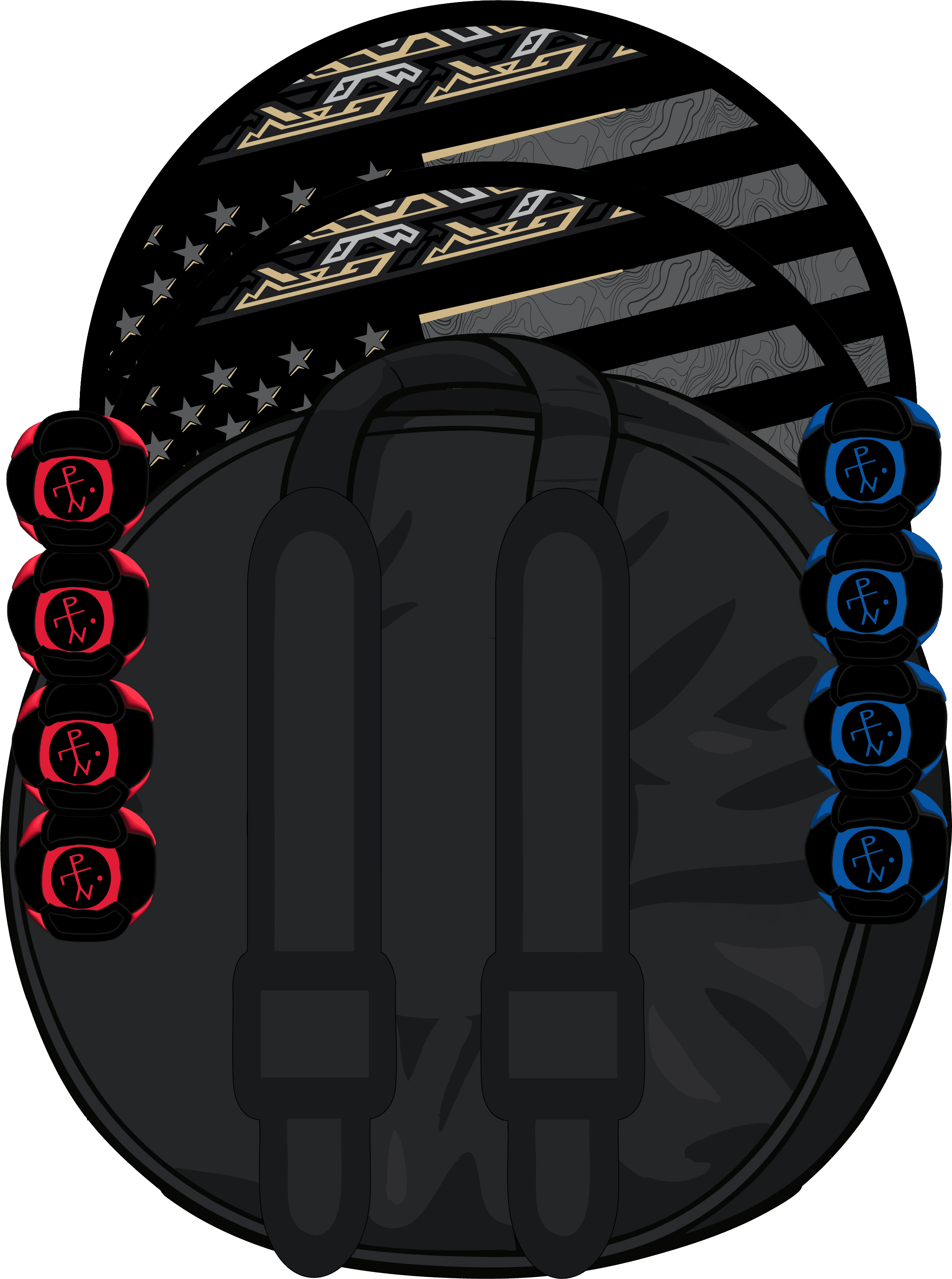 🇺🇸 American Swag Black/Gold - HackPack / BackPack