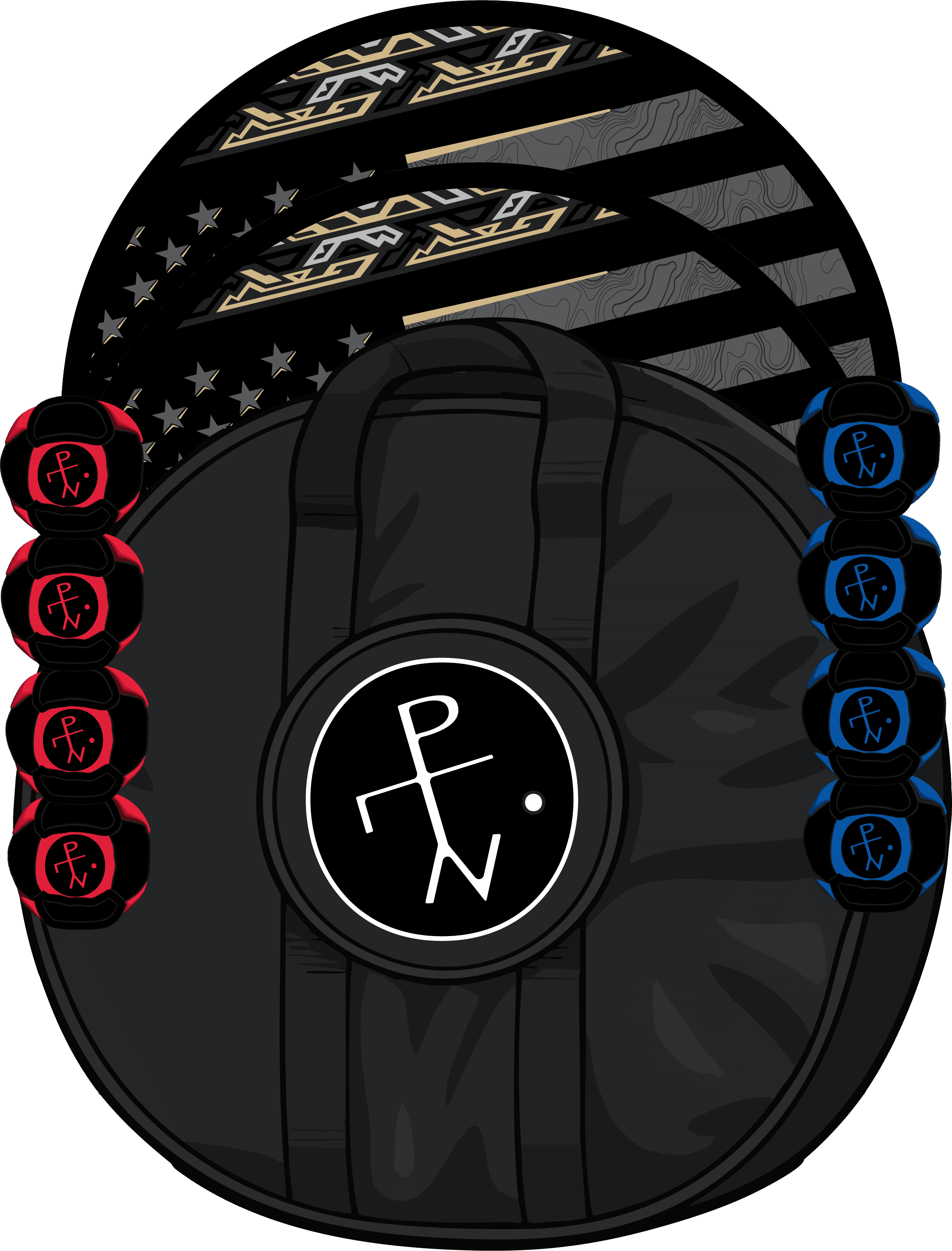 🇺🇸 American Swag Black/Gold - HackPack / Standard Carry Case