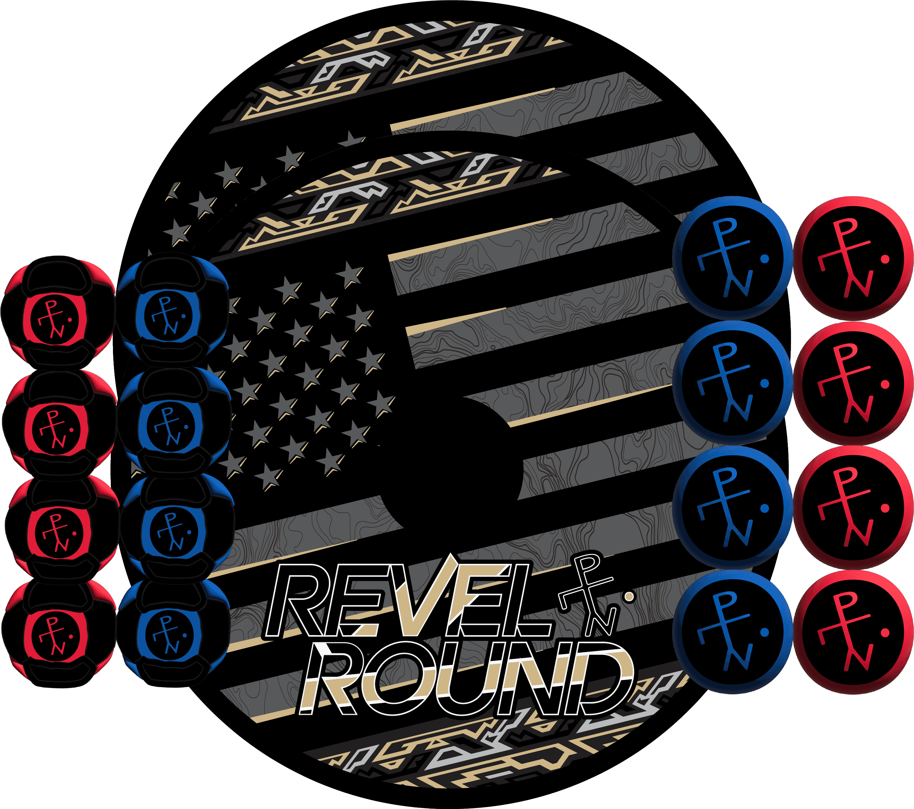 🇺🇸 American Swag Black/Gold - Both Styles / No Carry Case