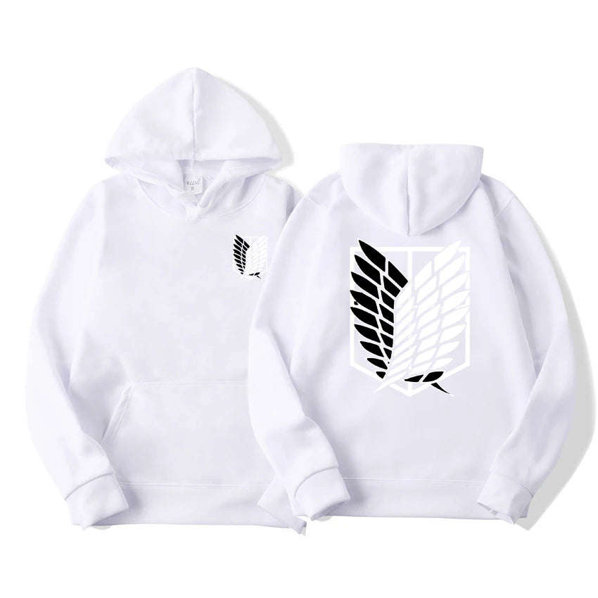 Attack on Titan Men's Hoodie, Anime Scout Regiment Military Division Hoodies Streetwear Pullover Hoodies Sweatshirt Clothes
