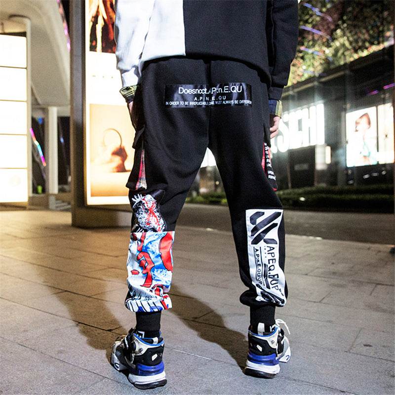 APE2883 Waves Artwork Joggers - S