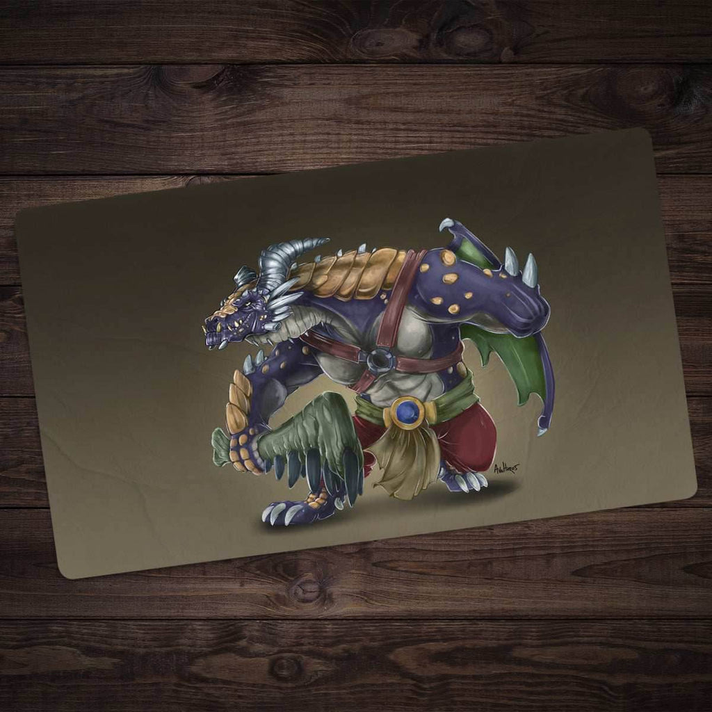 Amputee Dragon Fighter Playmat - Standard Playmat / Plain