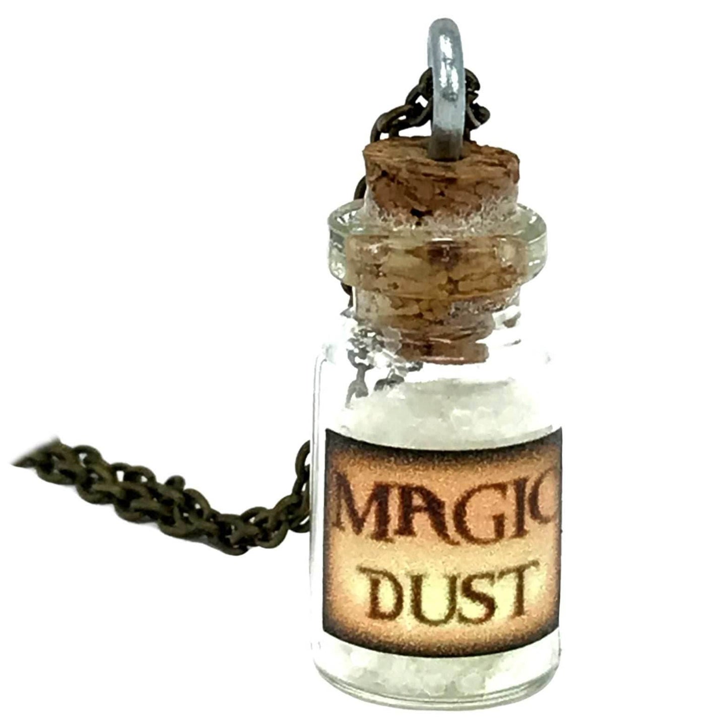 Magic dust kawaii pastel goth glowing necklace - aqua