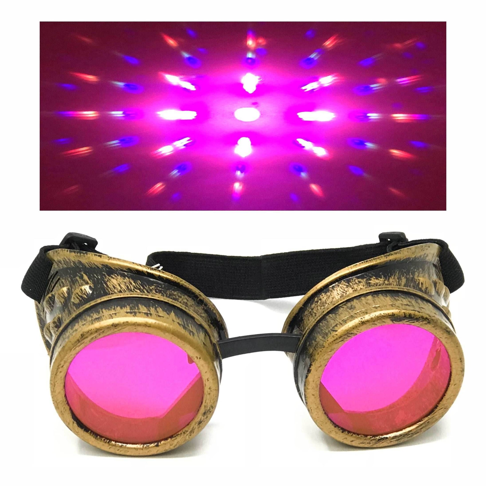 Dystopian trippy goggles - pink